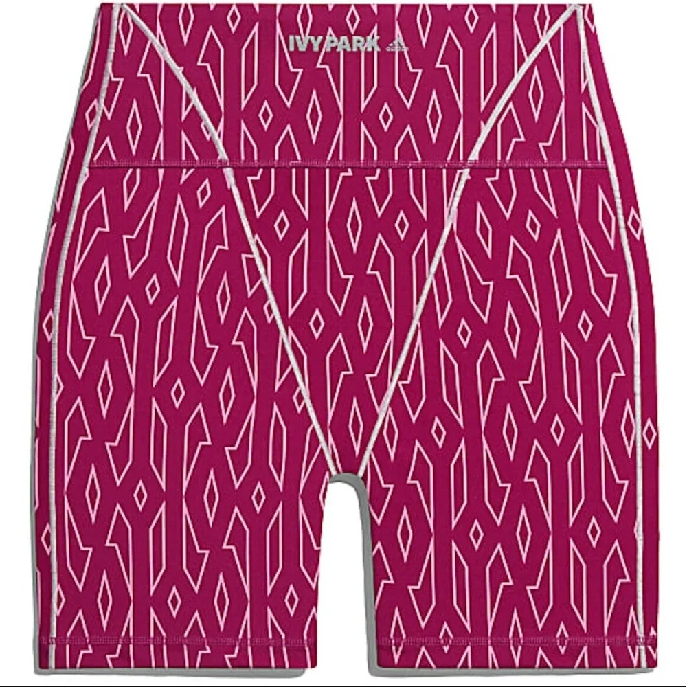 adidas Ivy Park Monogram Short Bold Pink Tights - Picture 8 of 8